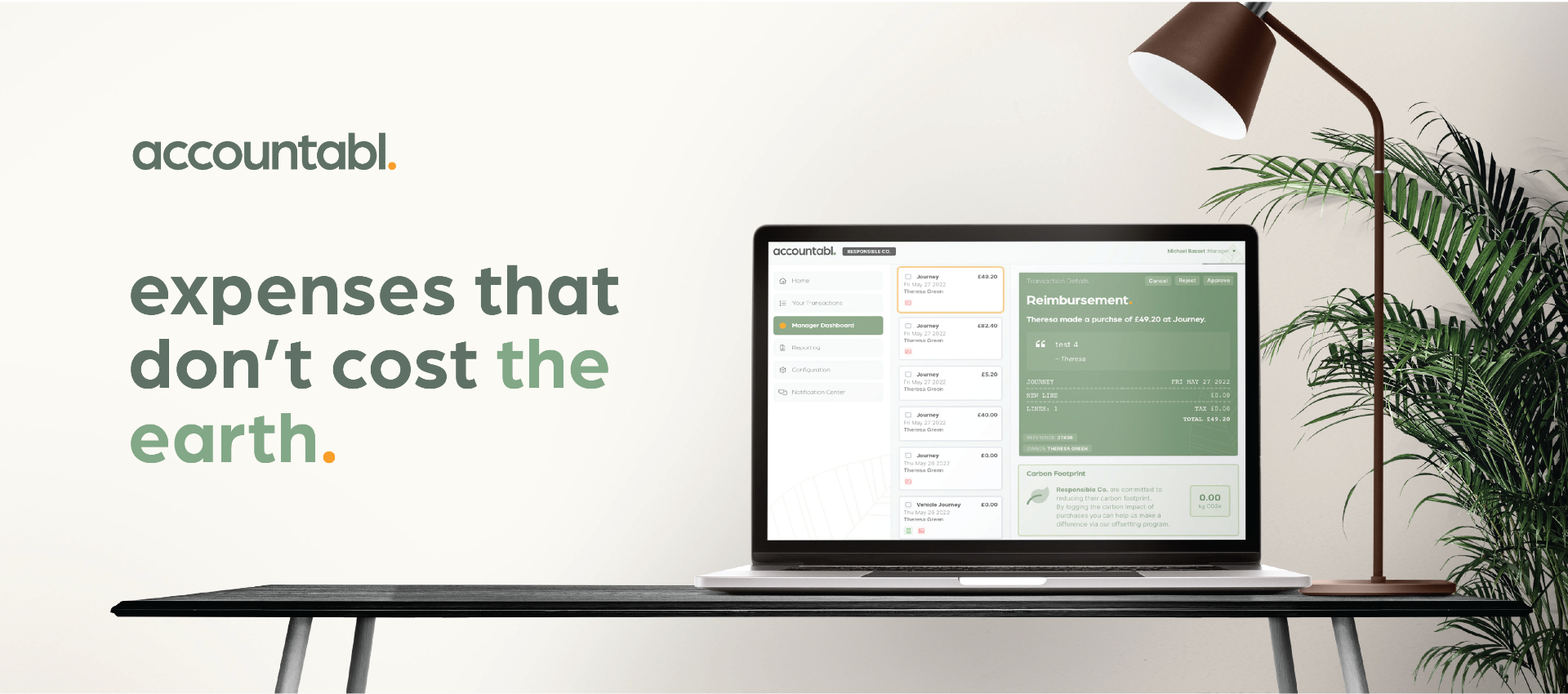 Accountabl - expenses that don't cost the earth key visual